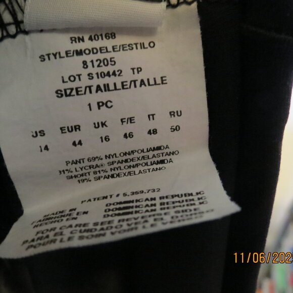 Size 14 Miraclesuit Timmy Control built in panty Swim Shorts - Picture 2 of 4